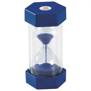 Timeglass 30 sekunder med farget sand
