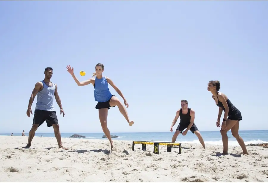 Spikeball PRO | Originalet Tävlingssetet | Studsmatta med boll 