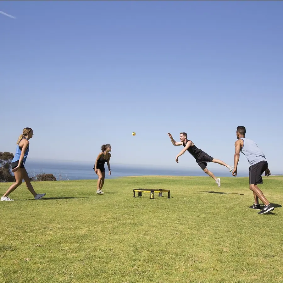 Spikeball PRO | Originalet Tävlingssetet | Studsmatta med boll 