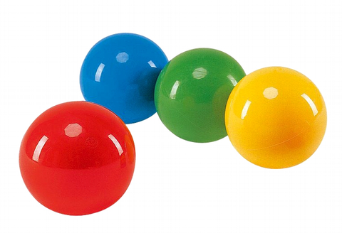 Freeball - 6,5 cm eller 12,5 cm 4 st | Lätt, lateksfri gummiboll