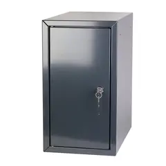 V&#228;rdebox i st&#229;l 25x45x40cm  | Gr&#229; B250 D400 H450 | Gr&#229; RAL7016