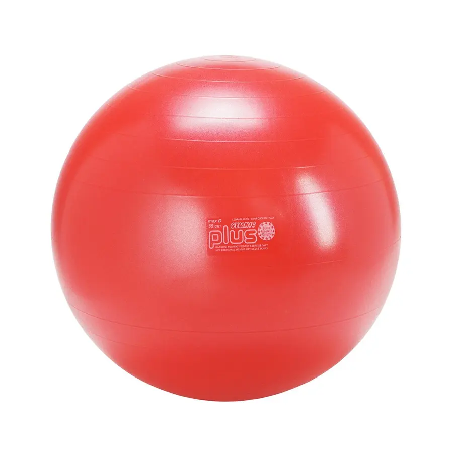 Gymnic Plus Röd 55 cm Latexfri träningsboll - hög kvalitet 