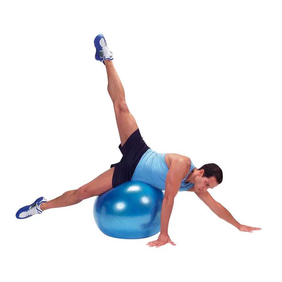 Gymnic Plus Blå 65 cm Pilatessboll | Latexfri | hög kvalitet 