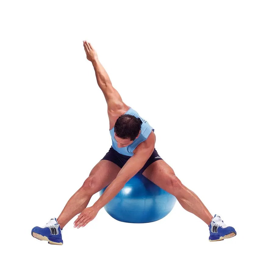 Gymnic Plus Blå 65 cm Pilatessboll | Latexfri | hög kvalitet 