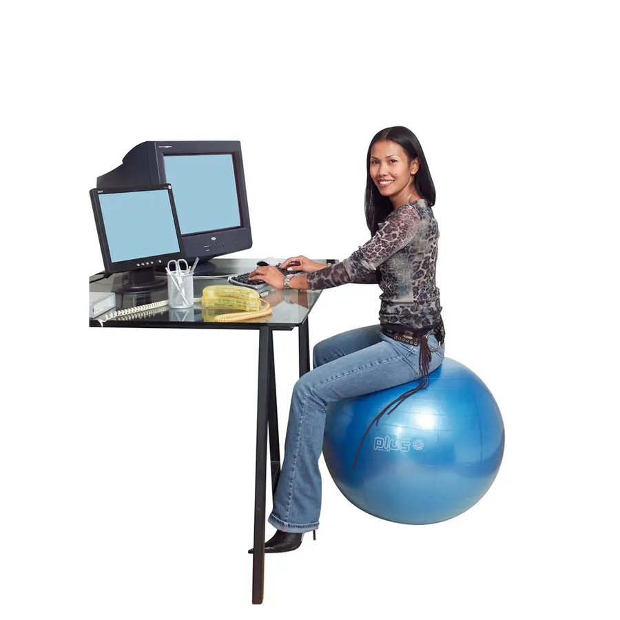 Gymnic Plus Blå 65 cm Pilatessboll | Latexfri | hög kvalitet 