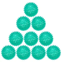 Massagebollar Reflex| Latexfria | 8cm 10st piggbollar | Gr&#246;na