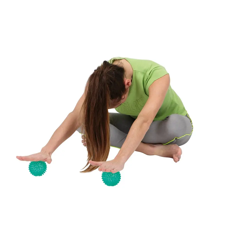 Massagebollar Reflex ø 8 cm  | Hård Piggboll för masssage | Grön 