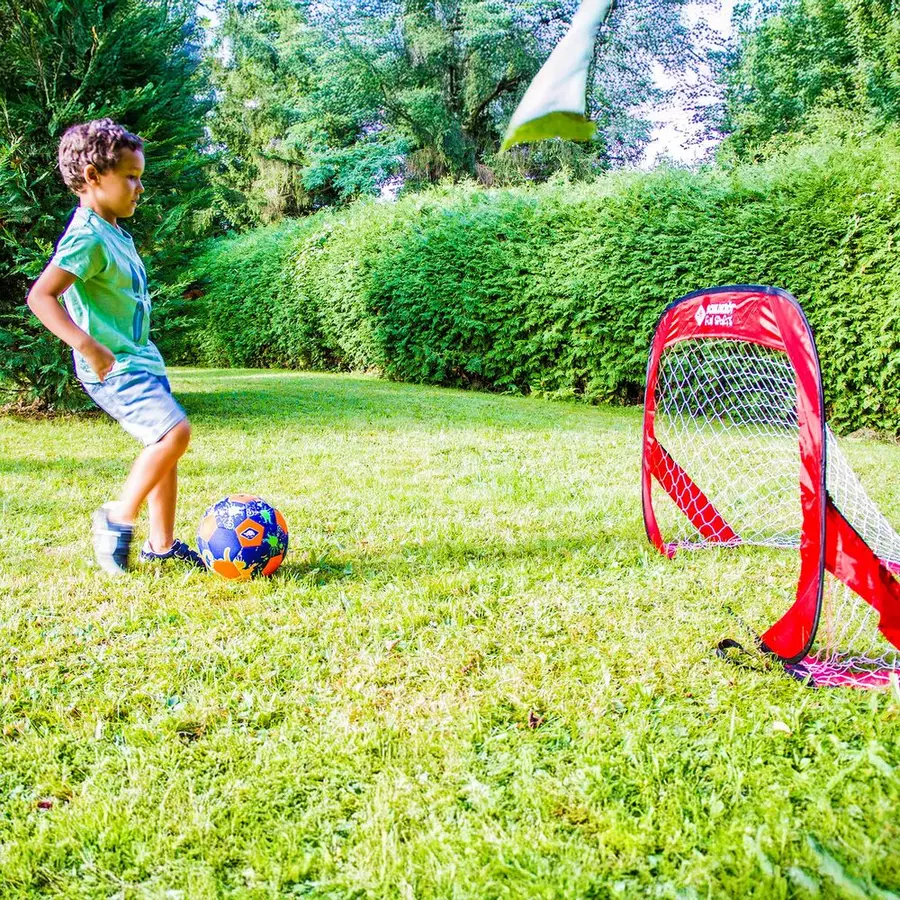 Fotballmål Pop-Up 120x80 cm | 2 st Set med 2 hopfällbara mål 