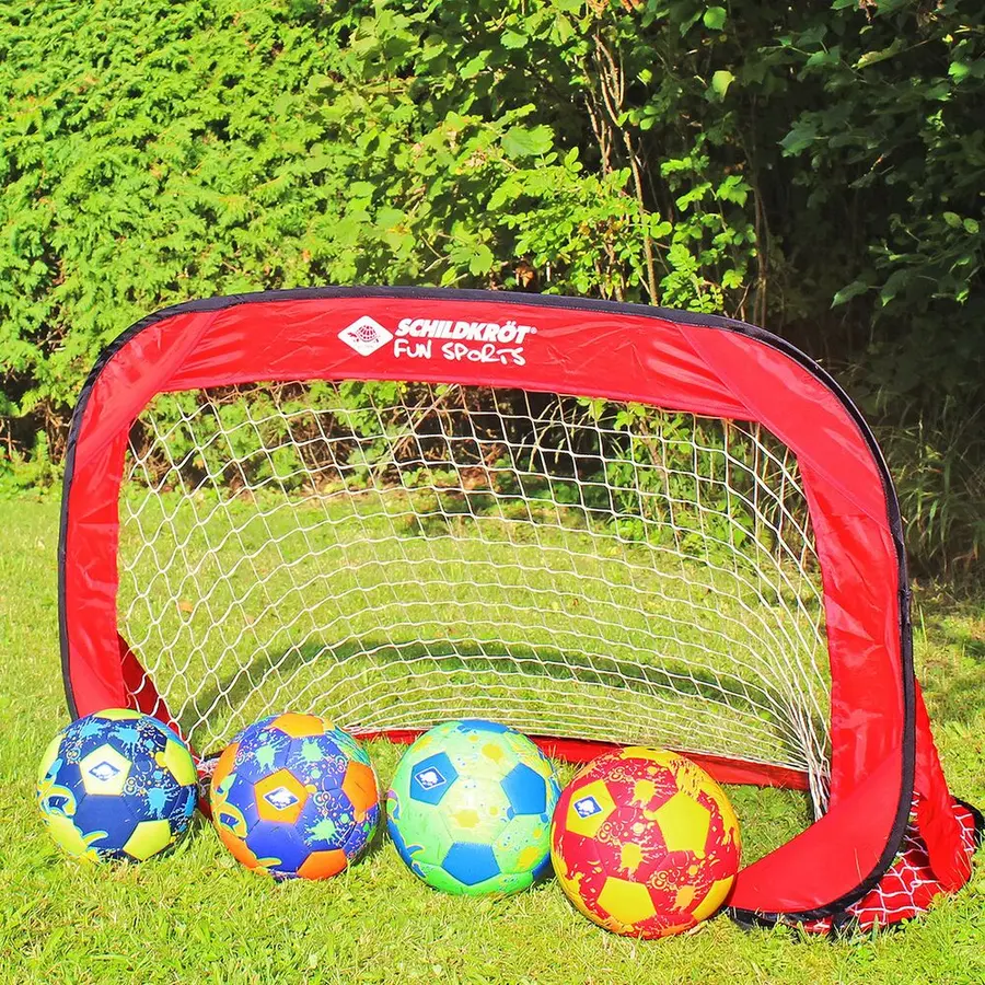 Fotballmål Pop-Up 120x80 cm | 2 st Set med 2 hopfällbara mål 