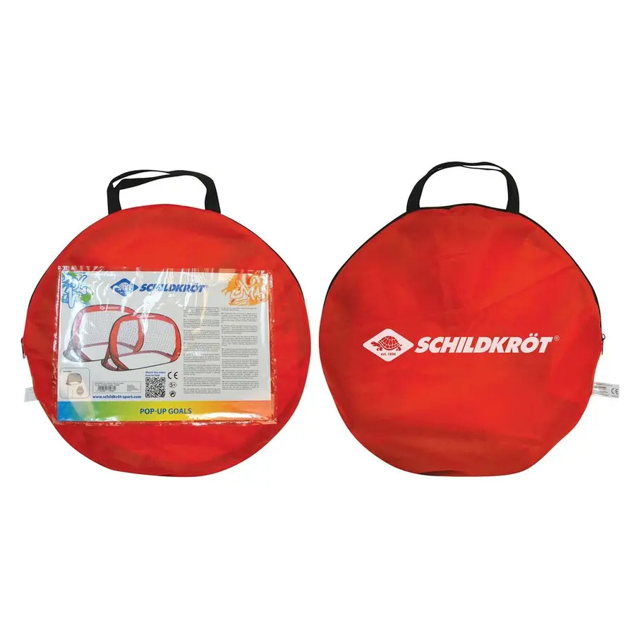 Fotballmål Pop-Up 120x80 cm | 2 st Set med 2 hopfällbara mål 