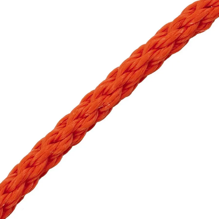 Lina flätad nylon 6 mm orange ( per m ) För flottörer | Simlina för bassänger 