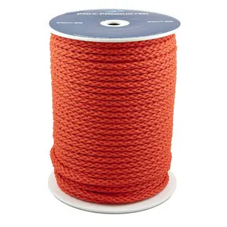 Lina flätad nylon 6 mm orange (per m) Pris per bara  - bara linan