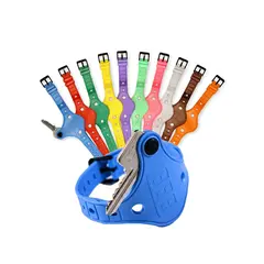 Nyckelarmband Mjuka bl&#229; (20) Nyckelarmband