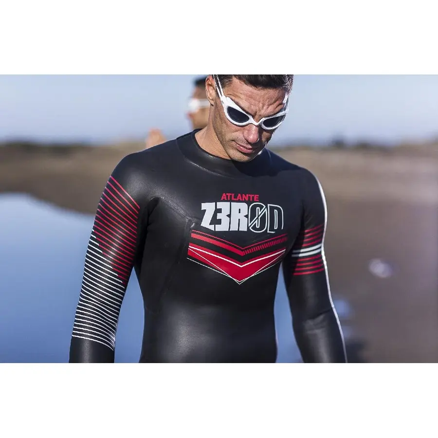 Våtdräkt  ZEROD | Atlante Man XS Triathlon | Open Water - Svart/Röd 