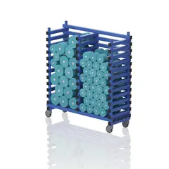 F&#246;rvaringsvagn | v&#229;trum | Sidof&#246;rvaring Bl&#229; - 123 x 42 x 133 cm