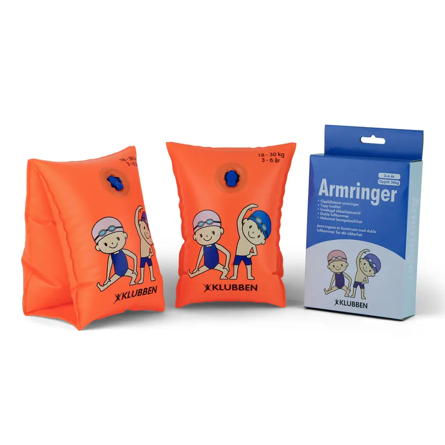 Armringer Klubben | 3-6 år 18-30 kg | Oransje 