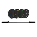 ata Pro Elite Bumper Plate Paket 100 kg ata XF Bar 25mm