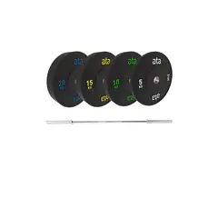 ata Pro Elite Bumper Plate Paket ata Stainless Steel Powerbar