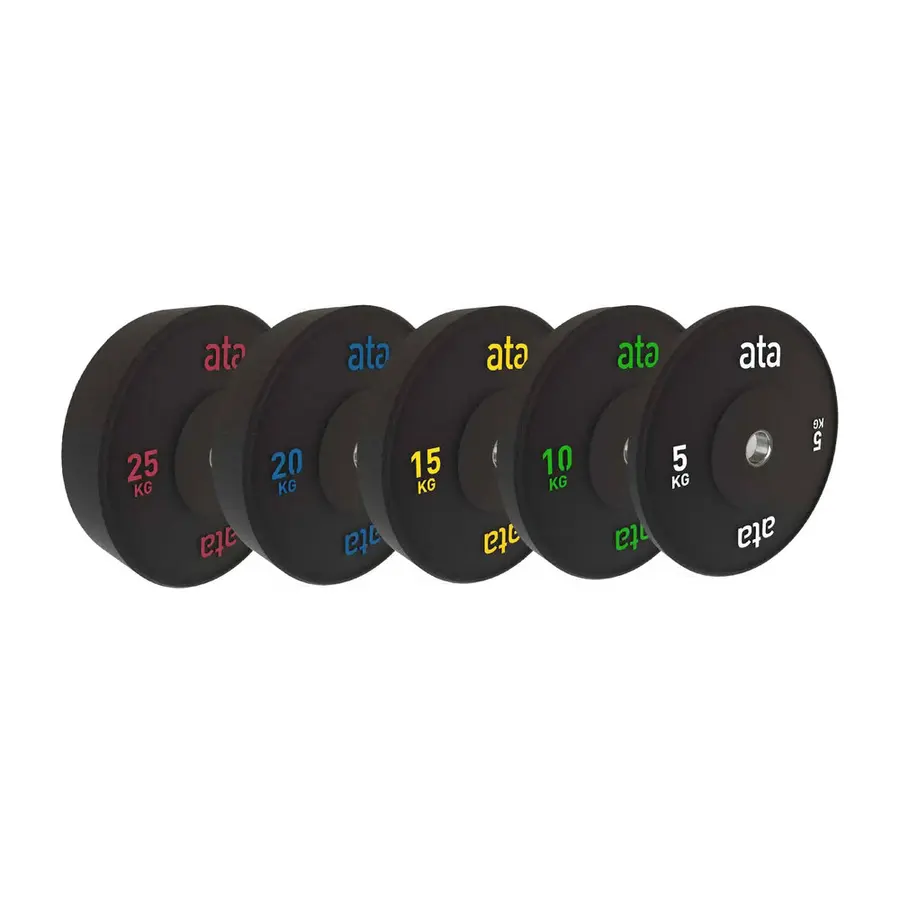 ata Pro Elite Bumper Plate Paket 150 kg Passar 50 mm skivstänger 
