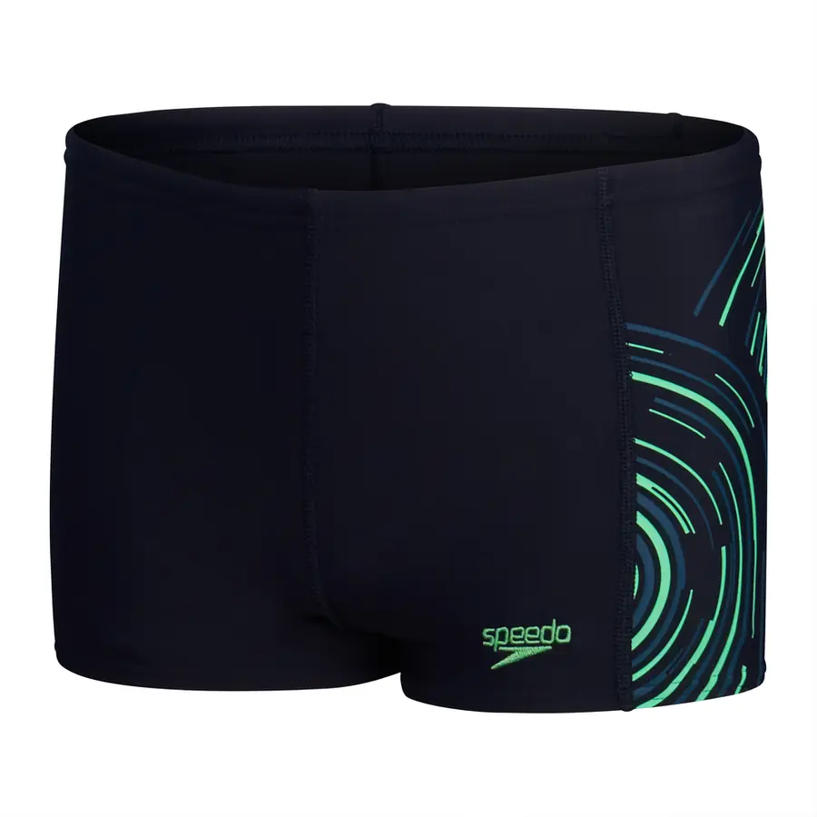 Plastisol Aquashort Badbyxa jr 128 Speedo | Marinblå | ECO EnduraFlex 
