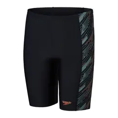 HyperBoom Panel Jammer Badbyxa jr 128 Speedo | Svart/Gr&#246;n | EnduraFlex