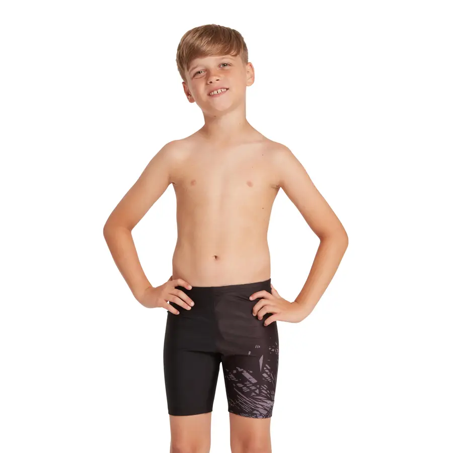 Latitude Mid Jammer Badbyxa jr 116cm Zoggs | Svart/Flerfärgad | Ecolast 