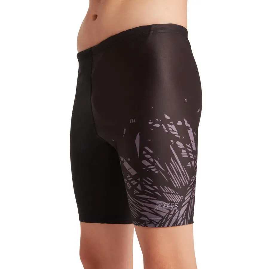 Latitude Mid Jammer Badbyxa jr 116cm Zoggs | Svart/Flerfärgad | Ecolast 