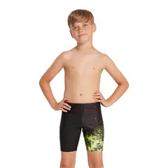 Wired Lime Mid Jammer Badbyksa jr 116cm Zoggs | Svart/Lime | Ecolast