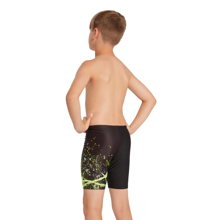 Wired Lime Mid Jammer Badbyksa jr 116cm Zoggs | Svart/Lime | Ecolast 