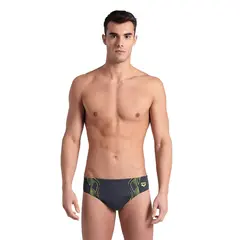 Reflecting Swim Briefs Badbyxa 34 Arena | Gr&#229;/Gul | MaxLife ECO