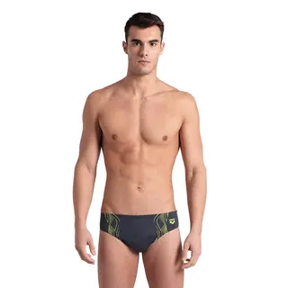 Reflecting Swim Briefs Badbyxa Arena | Gr&#229;/Gul | MaxLife ECO