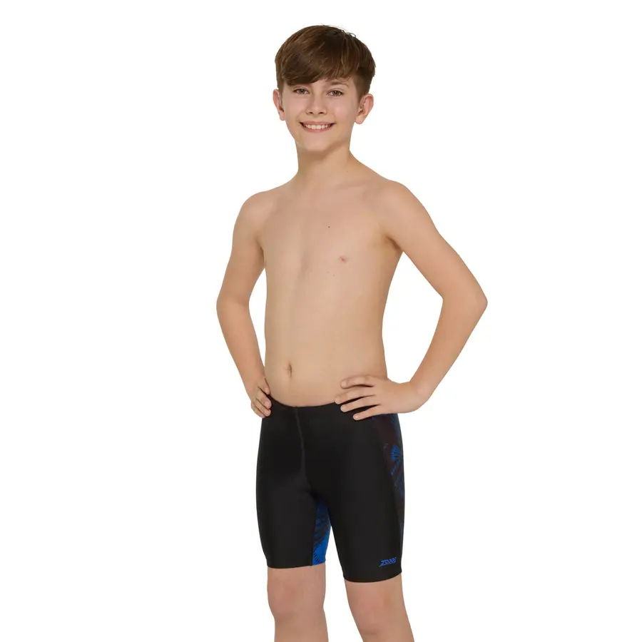 Web Cruise Mid Jammer Badbyxa jr 128cm Zoggs | Svart/Blå | Ecolast 