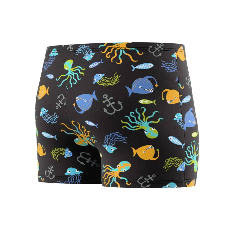 Print Aquashort Badbyxa jr 98 Speedo | Svart | EnduraSoft 
