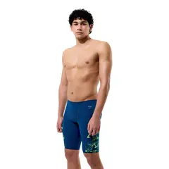 Spliced Printed Jammer Badbyxa 34 Speedo | Teal/Gul | Endurance+