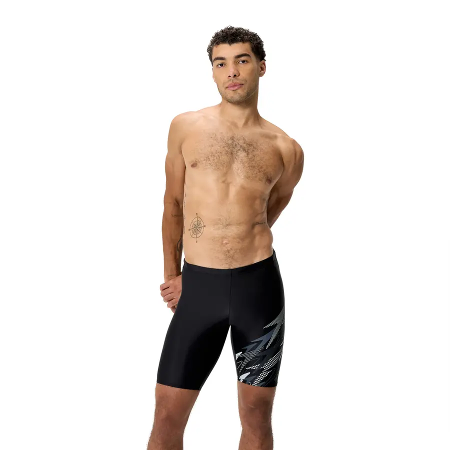 Medley Logo Jammer Badbyxa 32 Speedo | Svart/Grå | Enduraflex 