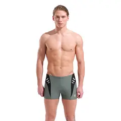 Steplogo Swim Short Badbyxa 30 Arena | Grön/Svart | MaxFit ECO