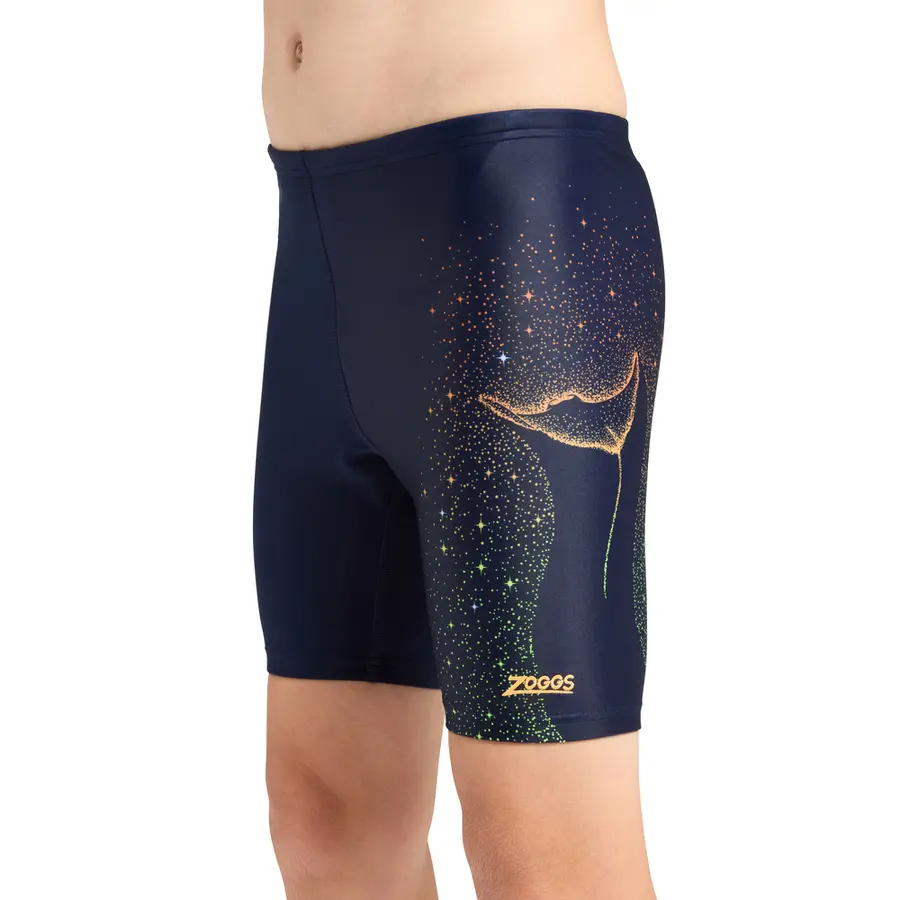 Raywave Mid Jammer Badbyxa 128cm Zoggs | Blå/Flerfärgad | Ecolast 