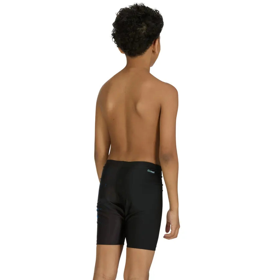 Demon Mid Jammer Badbyxa jr 128cm Zoggs | Svart/Flerfärgad | Ecolast 