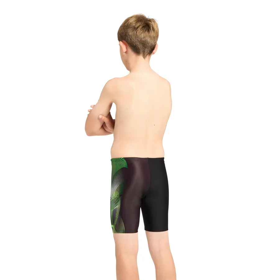 Flak Mid Jammer Badbyxa 116cm Zoggs | Svart/Flerfärgad | Ecolast 