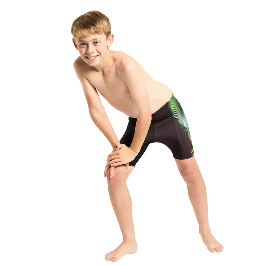 Flak Mid Jammer Badbyxa 116cm Zoggs | Svart/Flerfärgad | Ecolast 
