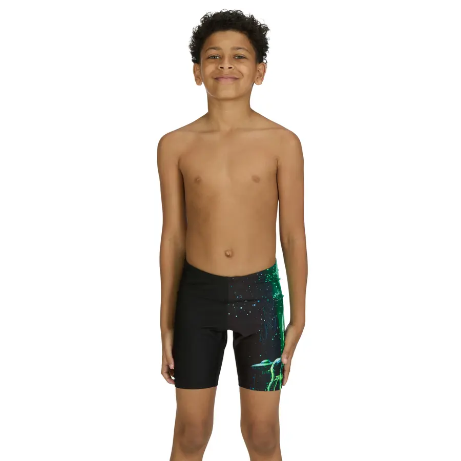 Xfile Mid Jammer Badbyxa jr 140cm Zoggs | Svart/Flerfärgad | Ecolast 