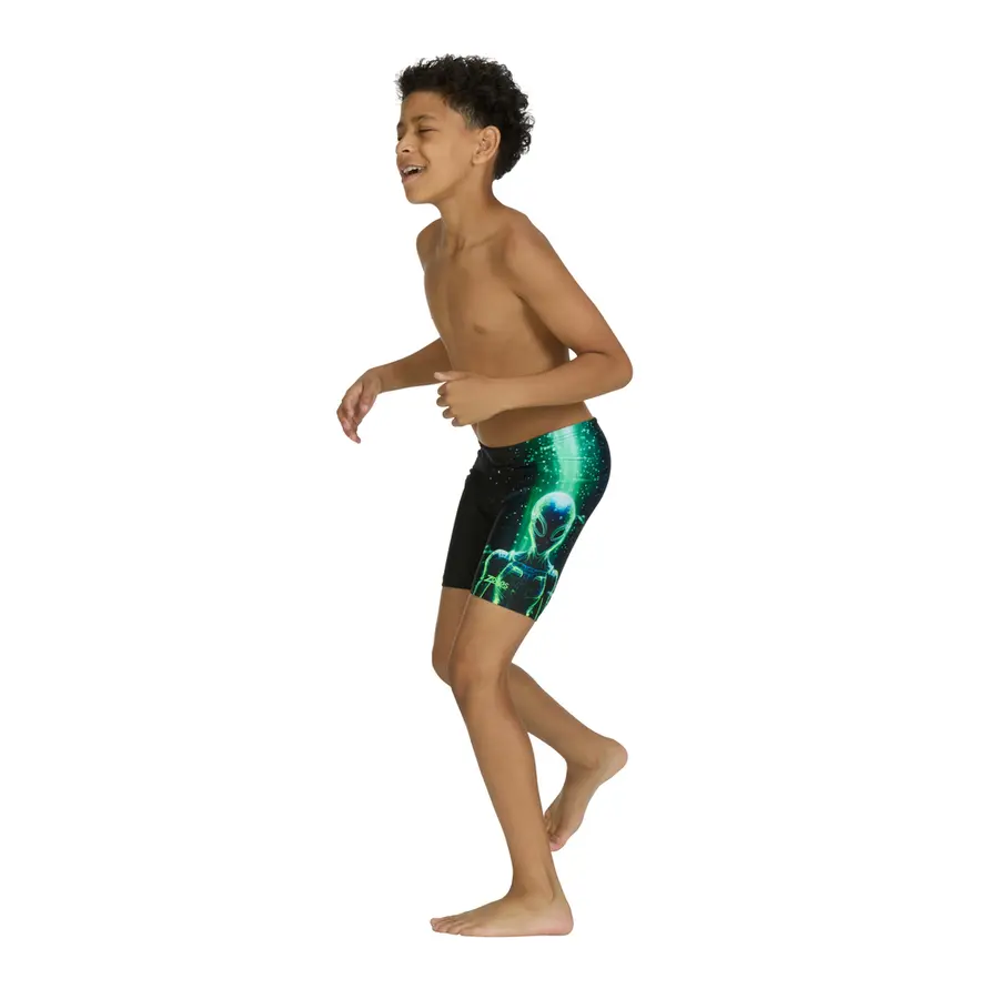 Xfile Mid Jammer Badbyxa jr 140cm Zoggs | Svart/Flerfärgad | Ecolast 