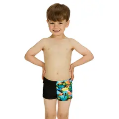 Saurus Hip Racer Badbyxa 98cm Zoggs | Svart/Flerfärgad | Ecolast