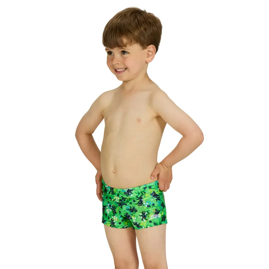 Uzumo Hip Racer Badbyxa 104cm Zoggs | Grön/Flerfärgad | Ecolast 