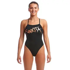 Bronzed Baddräkt EU36 Funkita - Strapped In