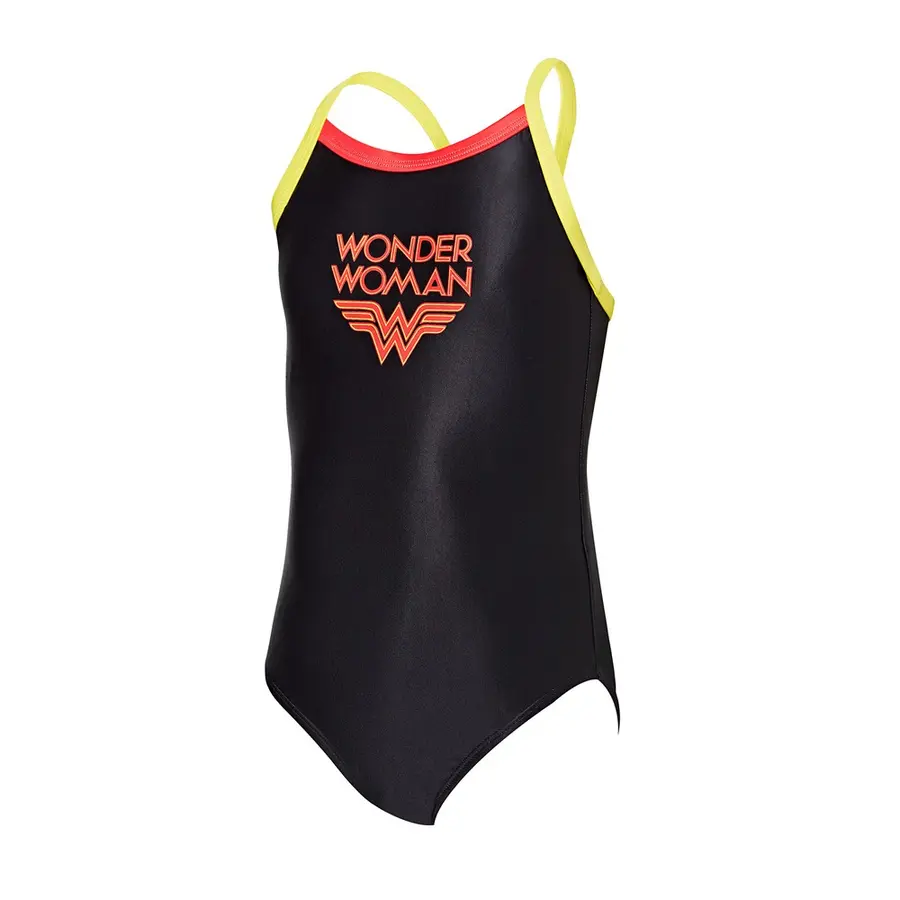 Wonderwoman Strikeback Baddräkt Jr 116cm Zoggs | Svart | Strikeback 
