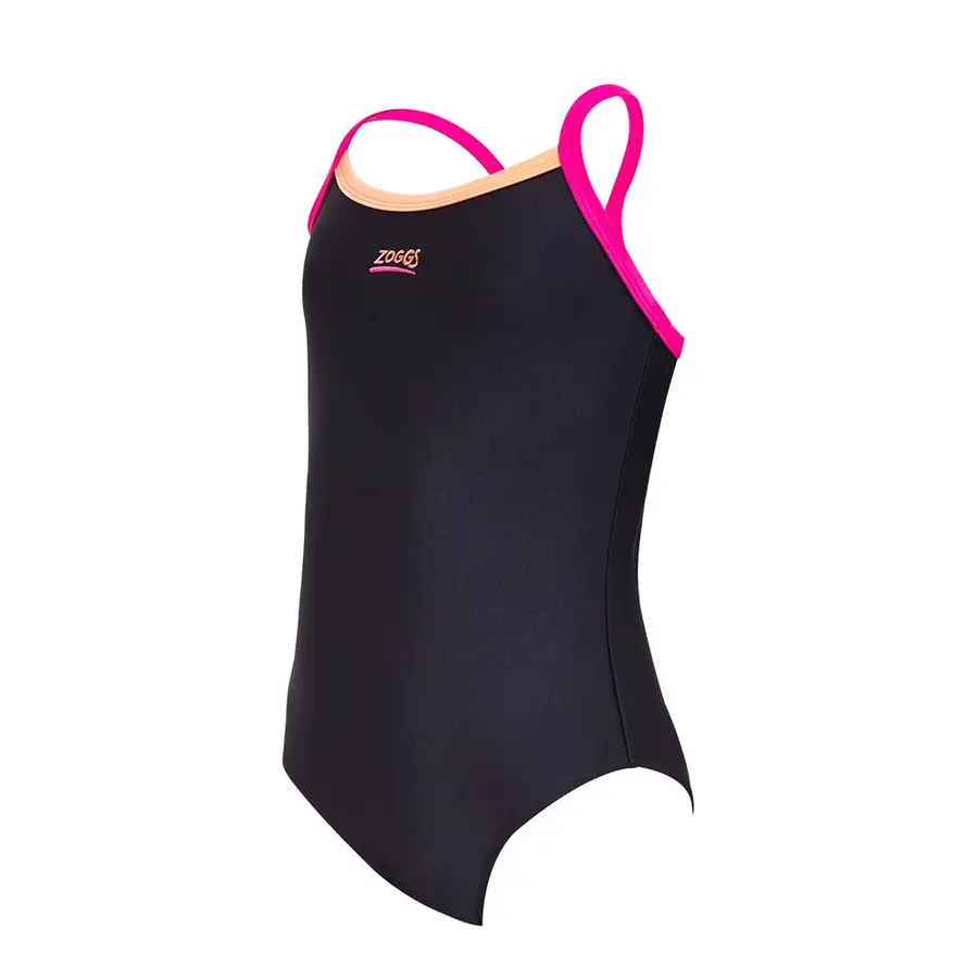 Kerrawa Strikeback Jr. Badedrakt 128cm Zoggs - Svart - Ecolast 