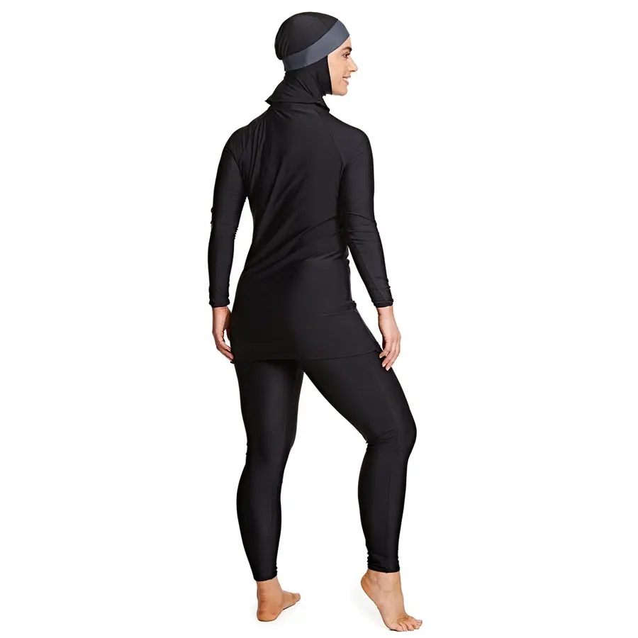 Meelup Modesty Suit Burkini Baddräkt 44 Zoggs | Svart | Elastomax 
