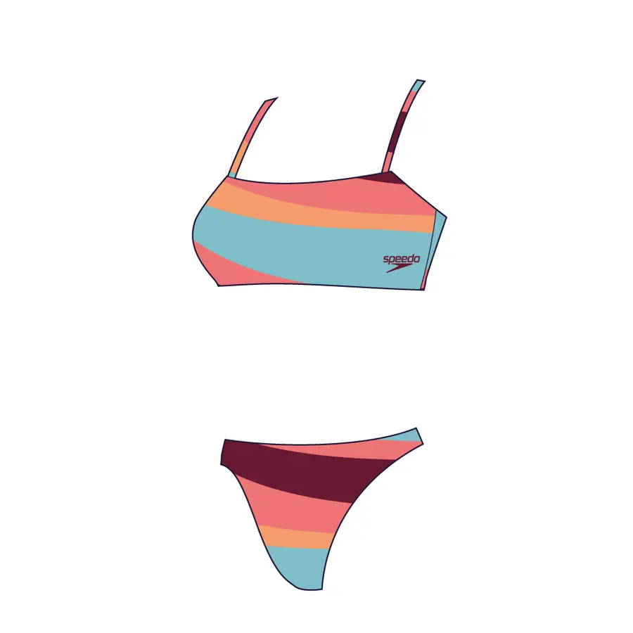 Printed Thinstrap Bikini 32 Speedo | Flerfärgad | ECO EnduraBrite 