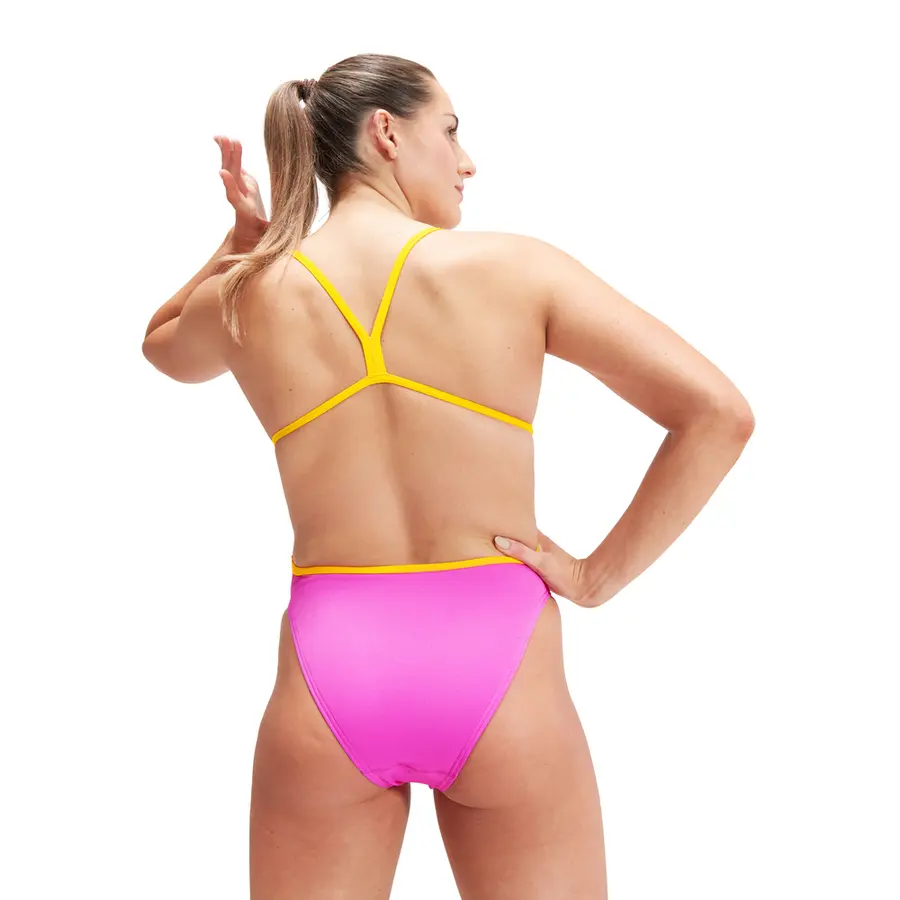 Solid Vback Badedrakt 34 Speedo | Rosa | ECO Endurance+ 